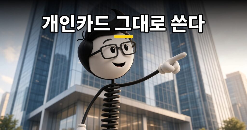 개인카드 그대로 쓴다 — 코발좋