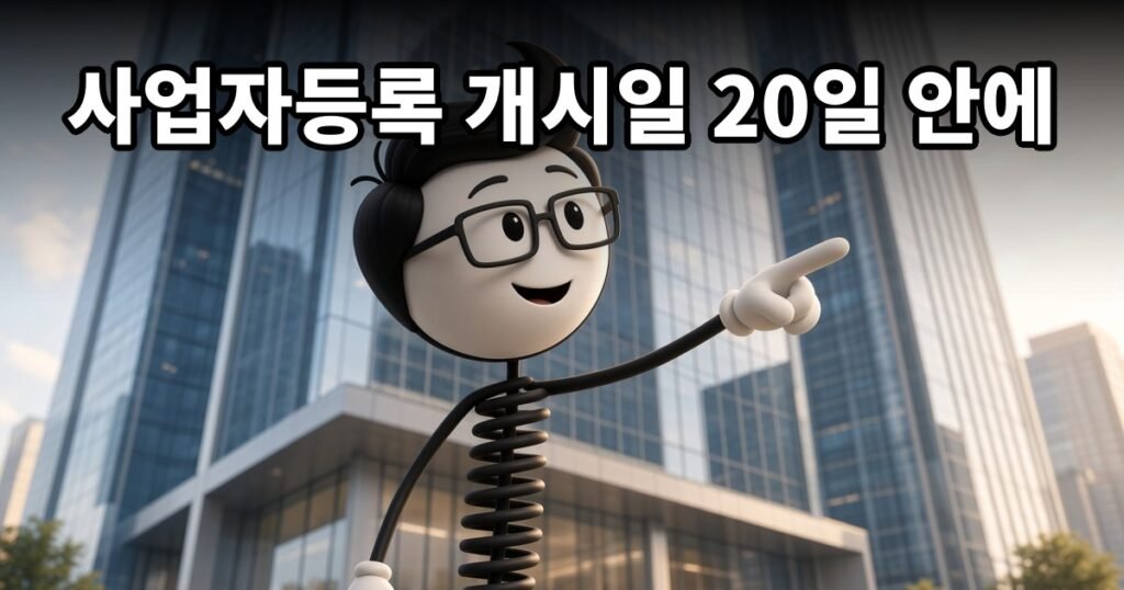 사업자등록 개시일 20일 안에 — 코발좋