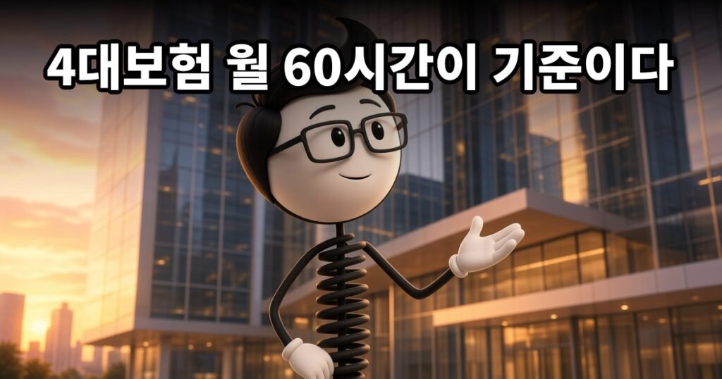 4대보험 월 60시간이 기준이다 — 코발좋