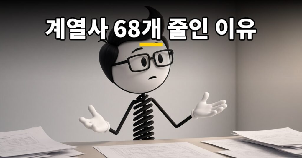 계열사 68개 줄인 이유 — 코발좋